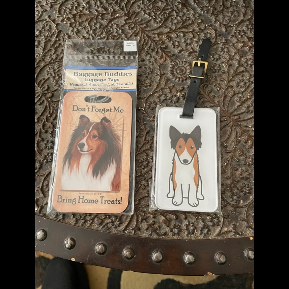 Sheltie luggage tags